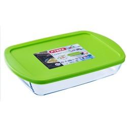 Pyrex COOK & STORE Rechthoekige bewaarschaal 17x10x5cm - 400ml - Borosilicate glass