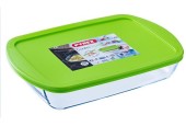 Pyrex COOK & STORE Bol de conservation rectangulaire 17x10x5cm - 400ml - Verre Borosilicate