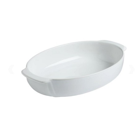 Pyrex Signature Plat à pâtisserie ovale blanc 30x20cm
