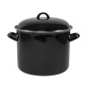 Soeppan Emaille 8L Ø24cm Zwart