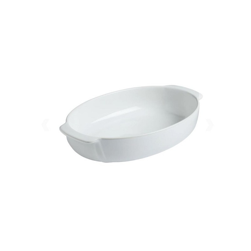 Pyrex Signature Plat à pâtisserie ovale blanc 35x23cm