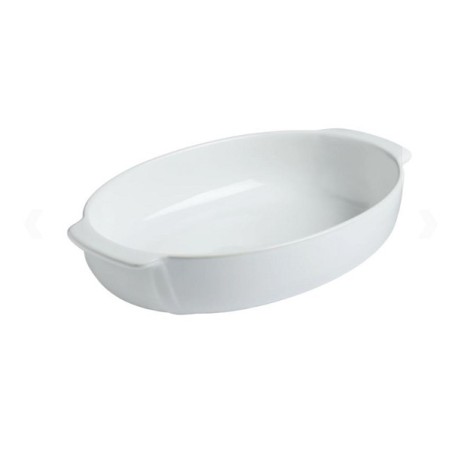 Pyrex Signature Plat à pâtisserie ovale blanc 35x23cm