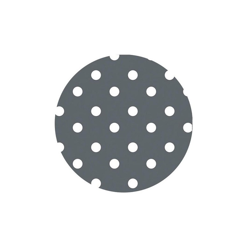 Tafelzeil PVC met non-woven vliesrug Ø160cm stip grijs