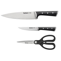 Tefal Ice Force Set de ciseaux et couteaux 3 pièces