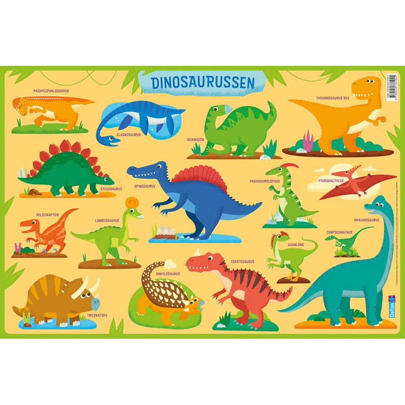 Sous-verres éducatifs Deltas - Dinosaures