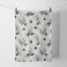 Ambiente Torchon de Cuisine Pomme de Pin All Over-50x70cm -100% Coton
