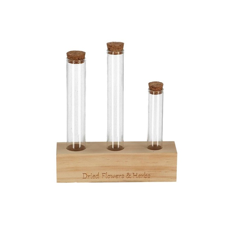 Esschert Design Tube à essai Fleurs et herbes M