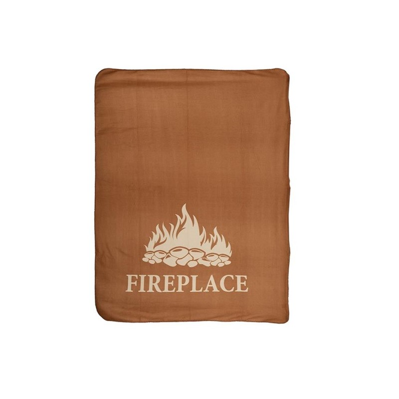 Esschert Design Fleeceplaid "Fireplace" 130x180cm