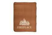 Esschert Design Fleeceplaid "Fireplace" 130x180cm