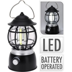Lampe de camping cob 10x19cm noir