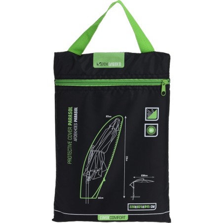 Afdekhoes voor hangparasol H 220 x Ø 45 (onder) x Ø 25 (boven) cm