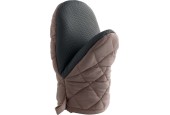 Ovenhandschoen met neoprene grip 24x14cm taupe