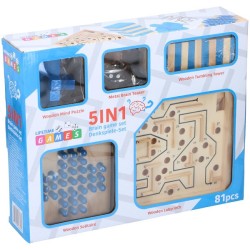 Hersenkraker denkspelset 5-in-1, 81-delig
