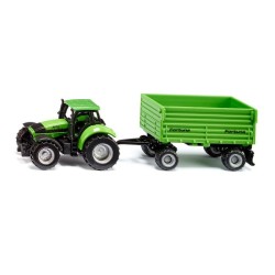 Siku Deutz-Fahr Agrotron 265 met Fortuna 2-assige aanhanger nr 1606