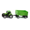 Siku Deutz-Fahr Agrotron 265 met Fortuna 2-assige aanhanger nr 1606