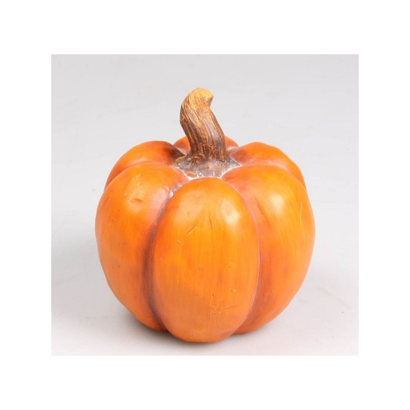 Poterie citrouille orange h14cm
