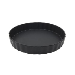Moule à cake en céramique Ø25cm noir mat en boîte
