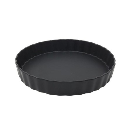 Moule à cake en céramique Ø25cm noir mat en boîte