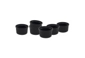 Creme brulee schaaltje set a 6 stuks Ø9x5cm mat zwart