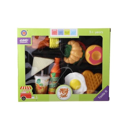 Speelset eten 14-delig in doos 25x20x4,5cm