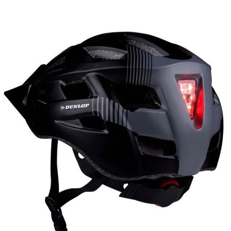 Dunlop Casque de vélo taille L avec visière et LED