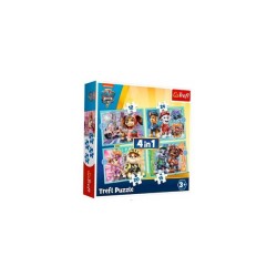 Trefl Paw Patrol 4-in-1 puzzel 12/15/20/24 stukjes