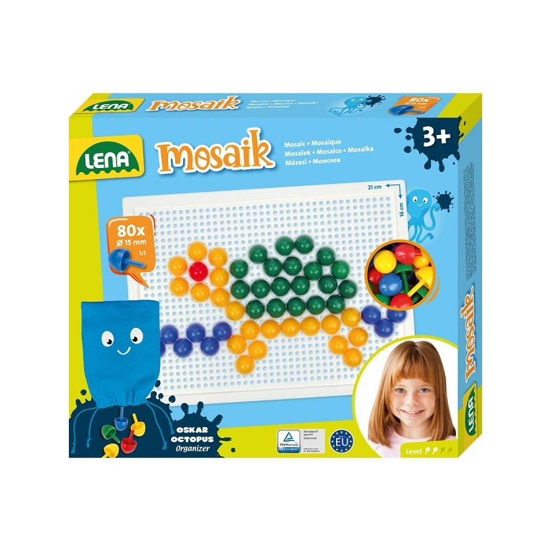Lena Mosaïque Set Couleur 80pcs 15mm