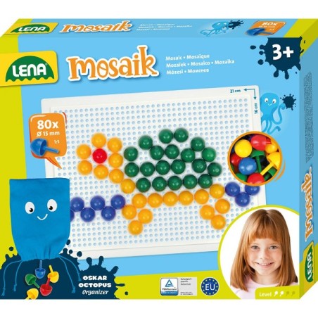 Lena Mosaïque Set Couleur 80pcs 15mm