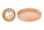 Plateau Rond Bambou 40cm