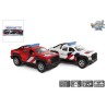 Kids Globe 2 Hulpdiensten NL Die Cast Pull Back Licht Geluid 13,5cm Politie En