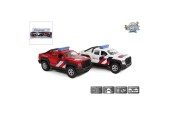 Kids Globe 2 hulpdiensten NL die cast pull back licht geluid 13,5cm politie en brandweer