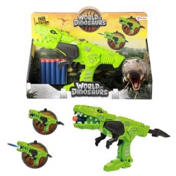 Pistolet Dino Toi Toys World of Dinosaurs avec 5 flèches en mousse