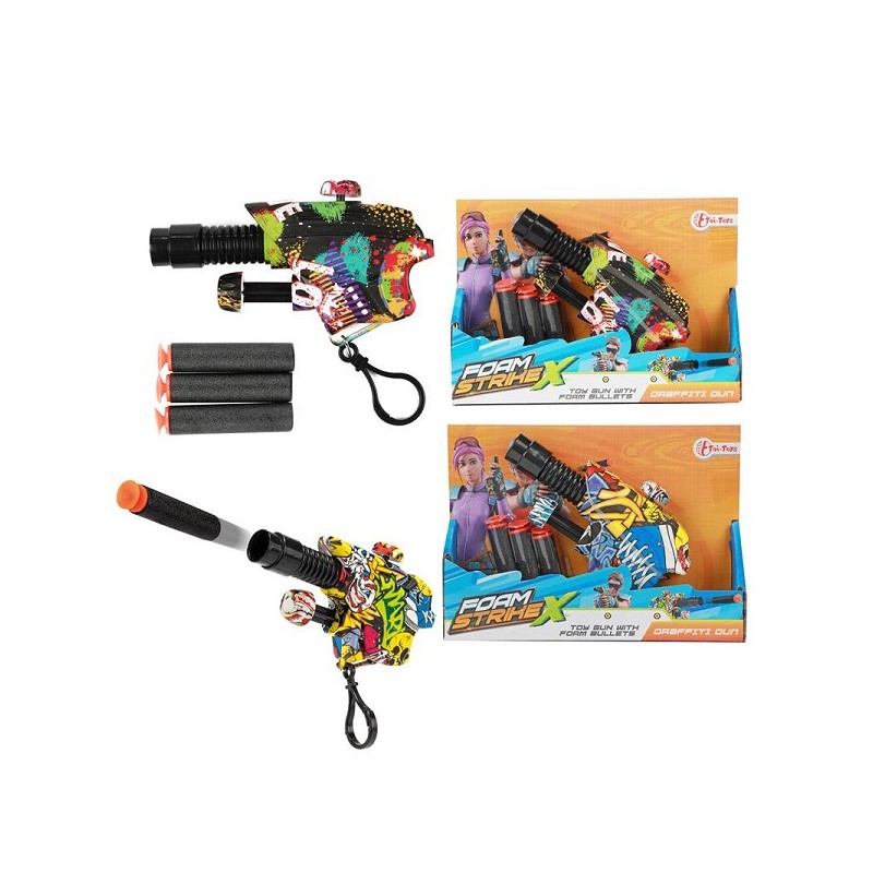 Pistolet Toi Toys avec 3 flèches en mousse