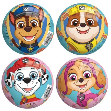 Speelbal Paw Patrol vinyl Ø13cm zak a 10 stuks