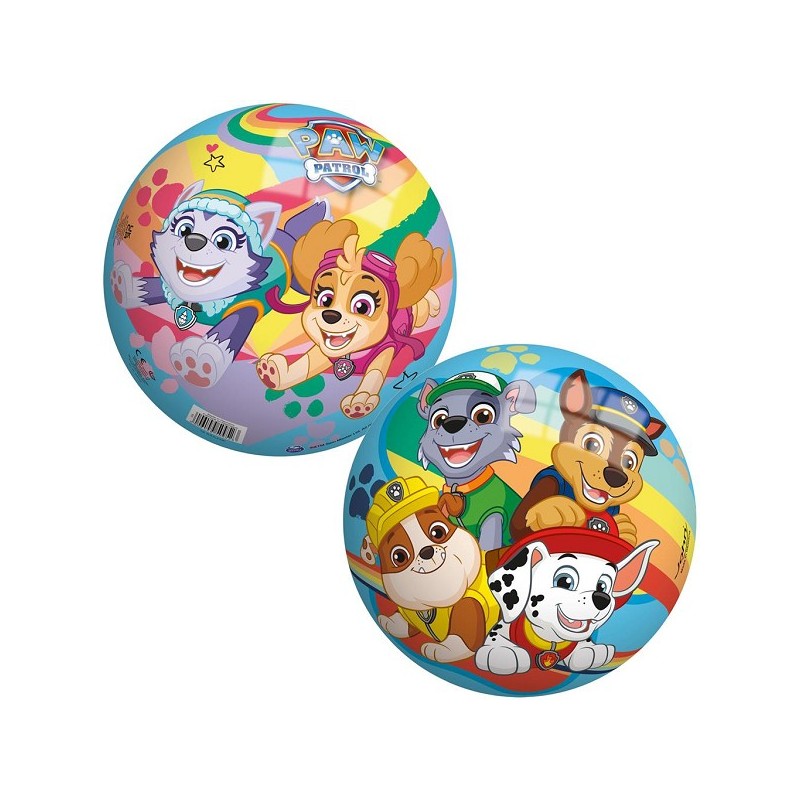 Speelbal Paw Patrol vinyl Ø23cm zak a 10 stuks