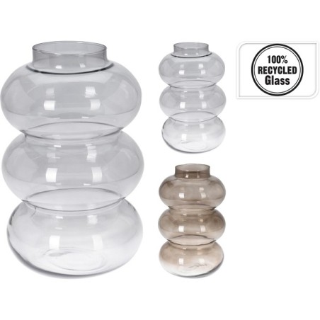 Vase verre recyclé Ø19xh33cm