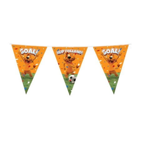 Loeki - Ligne de drapeau de fête orange 10m
