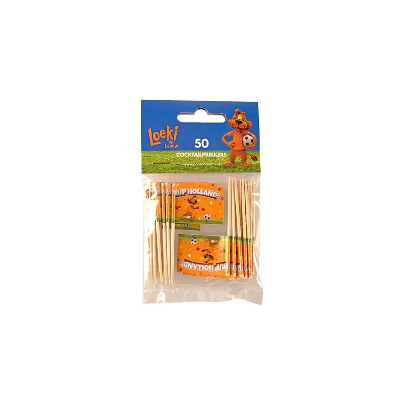 Loeki - Cocktail prikkers zakje a 50 stuks