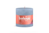 Bougie Pilier Bolsius 100/100 Rustique Bleu Ciel-Bleu Ciel