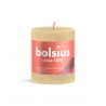 Bougie Pilier Bolsius 80/68 Beige Avoine Rustique - Beige Avoine