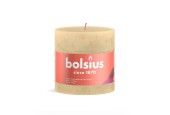 Bougie Pilier Bolsius 100/100 Beige Avoine Rustique - Beige Avoine
