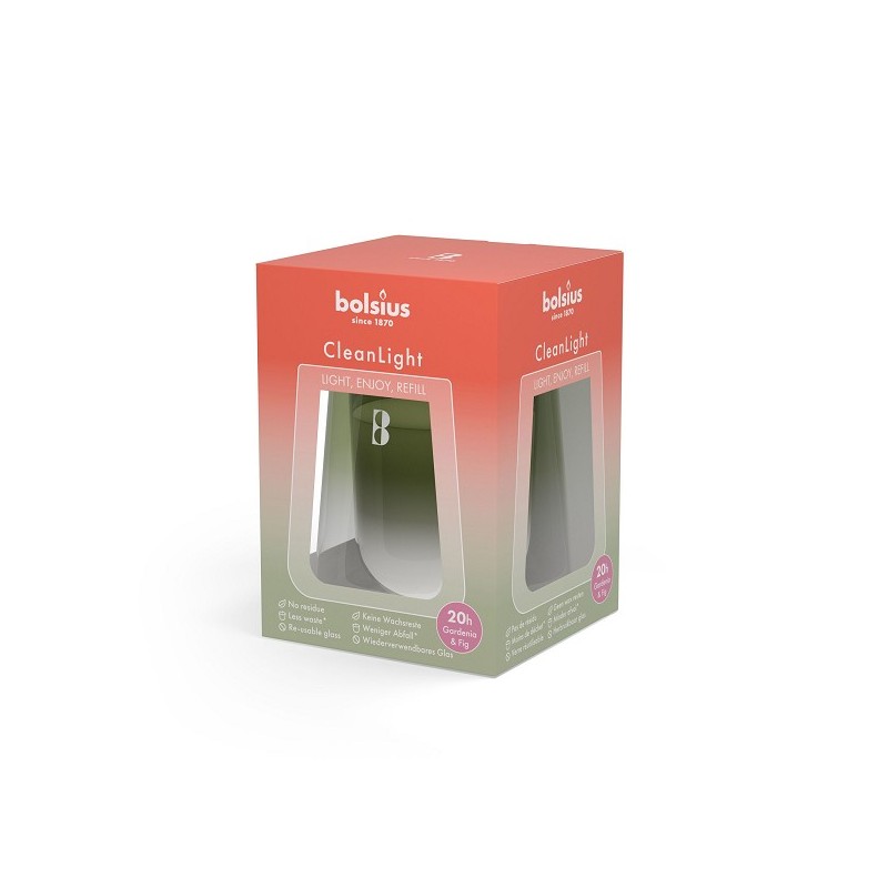 Bolsius Clean Light Kit de recharge de parfum Gardénia et Figue