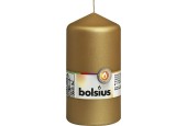 Bougie pilier Bolsius 130/68mm or