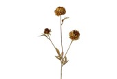 Boltze Home Deco Branche Dahlia 70cm Jaune Foncé
