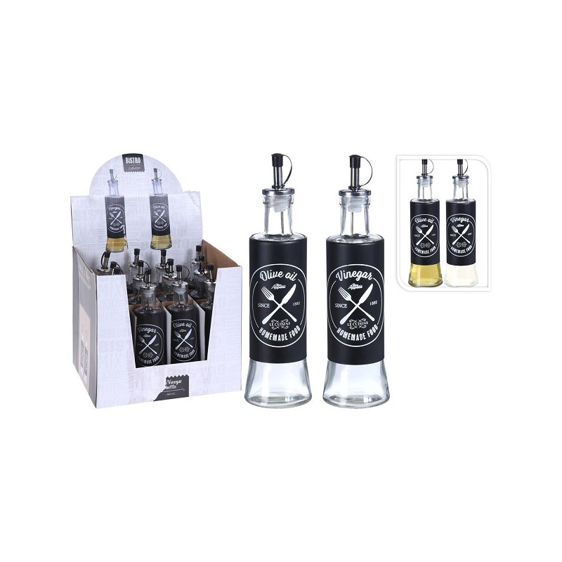 Bouteille en verre d'huile ou de vinaigre 300ml