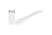 Pailles en plastique 100% réutilisable de 22 cm de long. Emballer 50 pièces