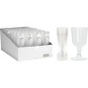 Excellent Houseware Lot de 4 verres à vin en plastique réutilisables 160 ml, lavables au lave-vaisselle
