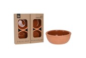 Excellent Houseware Tapasschaaltjes Terracotta Ø10xh4cm Set A 4 Stuks