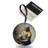 Boule de Noël en boîte Vermeer La Laitière Ø7cm