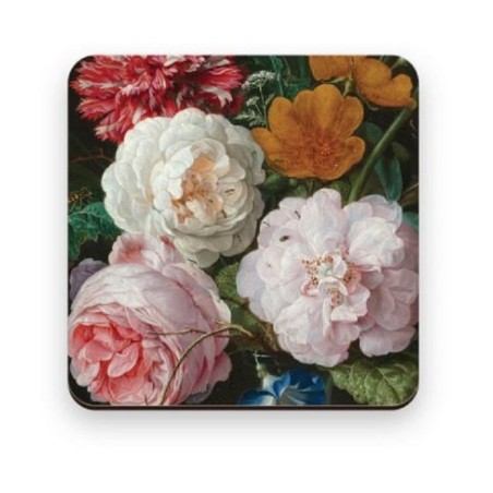Onderzetter De Heem Bloemen 9,5x9,5cm
